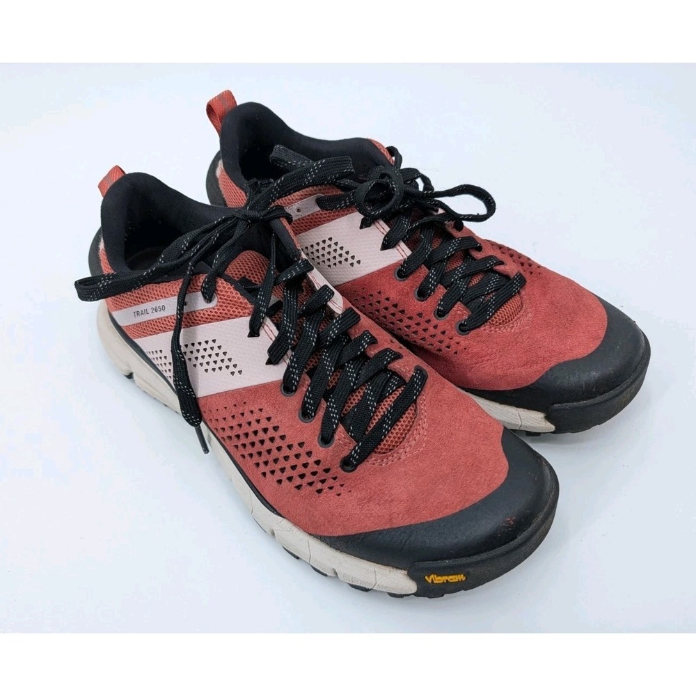 Danner Trail 2650 Hiking Shoes Red Suede Women's Size 8 Vibram Traction Gorpcore